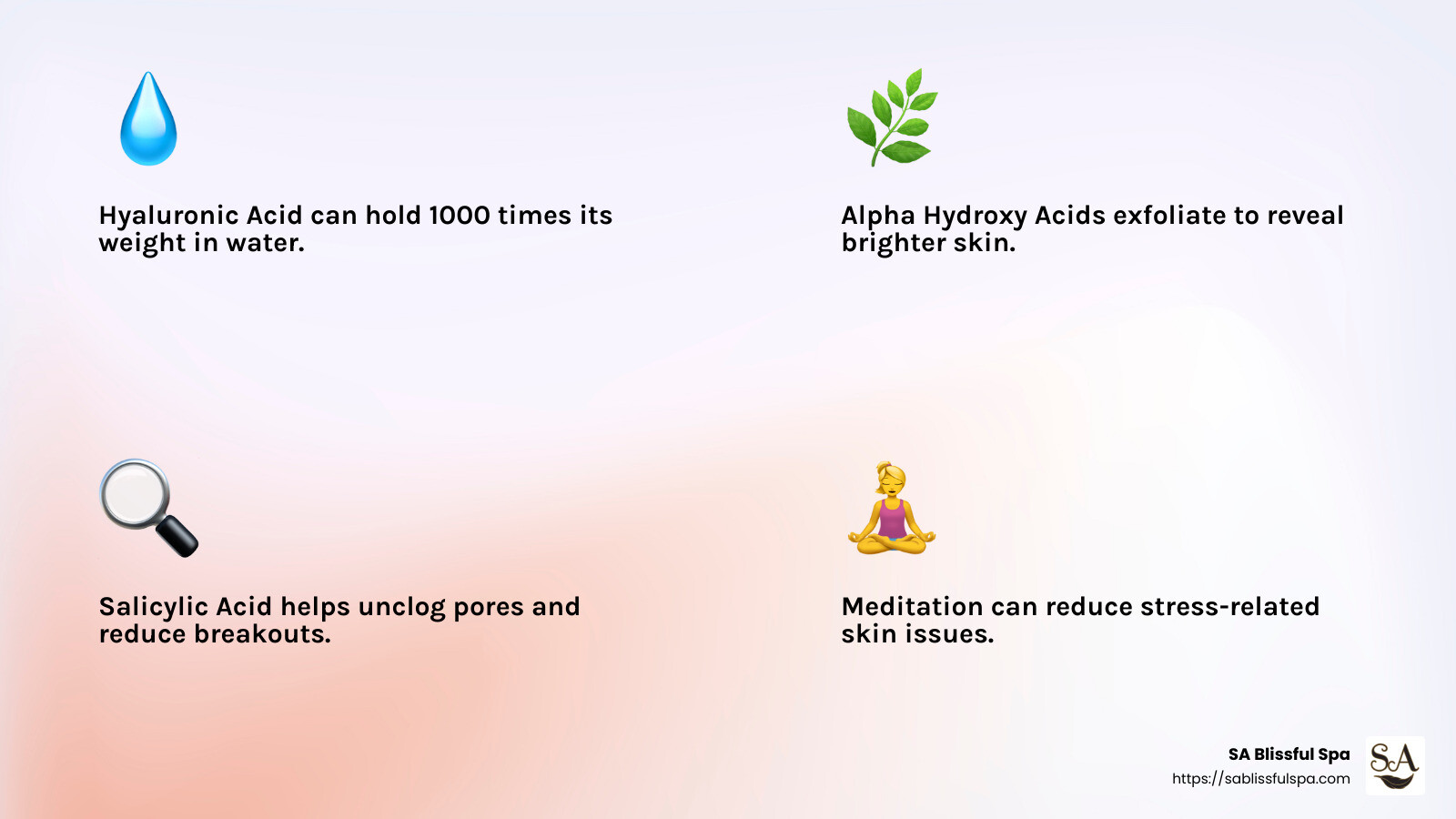 Infographic on the importance of active ingredients in skincare - skincare and beauty products infographic 4_facts_emoji_light-gradient