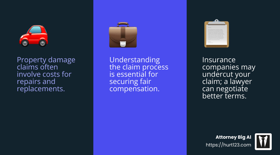 Insurance disputes infographic - car damage lawyer infographic 3_facts_emoji_blue
