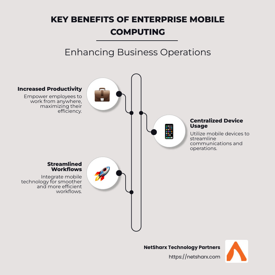 Enterprise Mobile Computing Infographic - enterprise mobile computing infographic infographic-line-3-steps-neat_beige