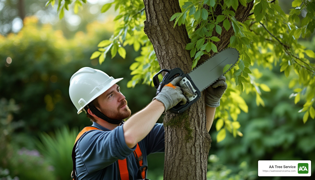 Pruning helps maintain tree health and safety - tree care service near me