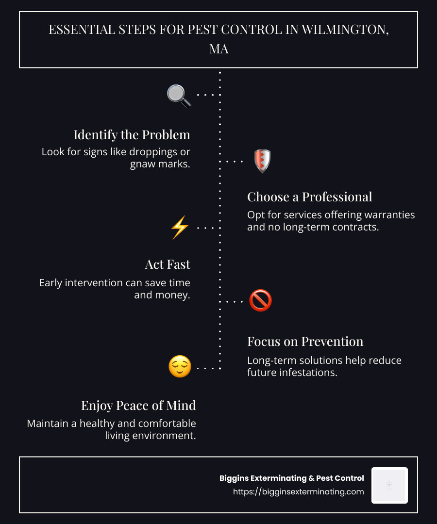 Overview of Wilmington Pest Control Importance - pest control in wilmington ma infographic infographic-line-5-steps-dark