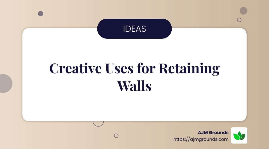 Retaining walls can transform your garden into a beautiful, functional space with endless design possibilities. - Retaining walls for gardens infographic simple-info-landscape-card