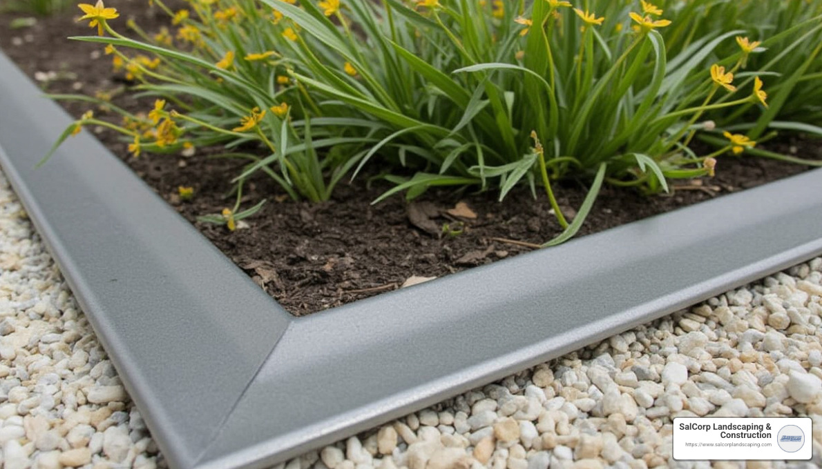 Steel Edging with Powder Coat Finish - commercial edging for landscaping