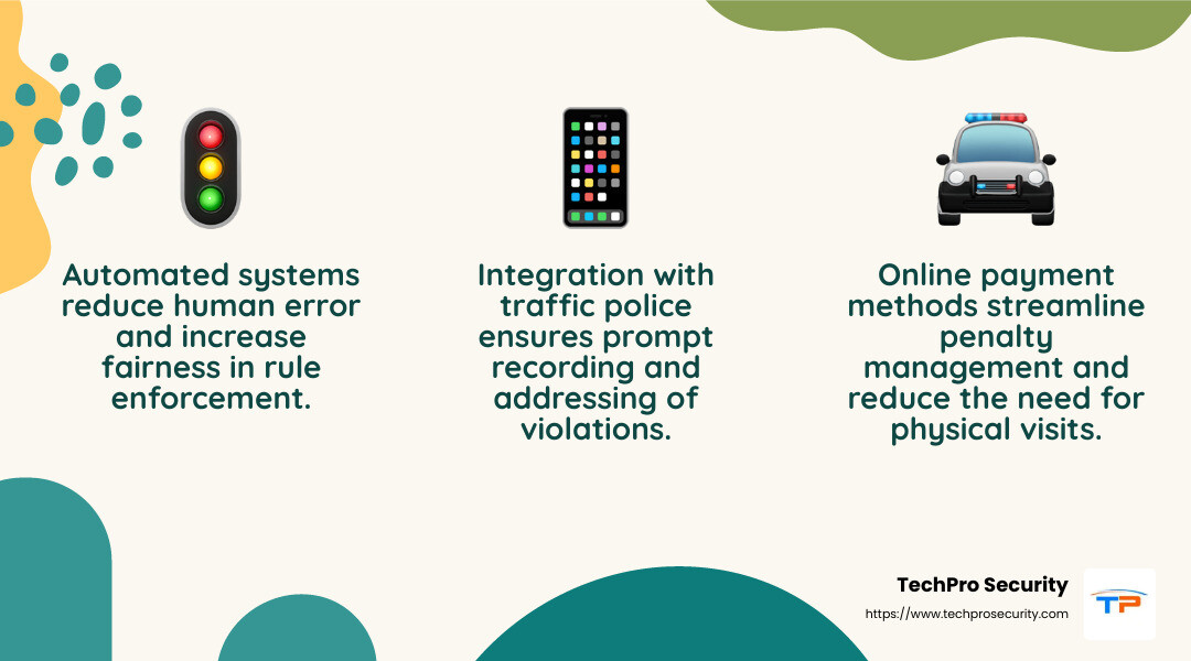 E-Challan Benefits: Traffic Safety and Rule Enforcement - e challan digital traffic transport enforcement solution infographic 3_facts_emoji_nature