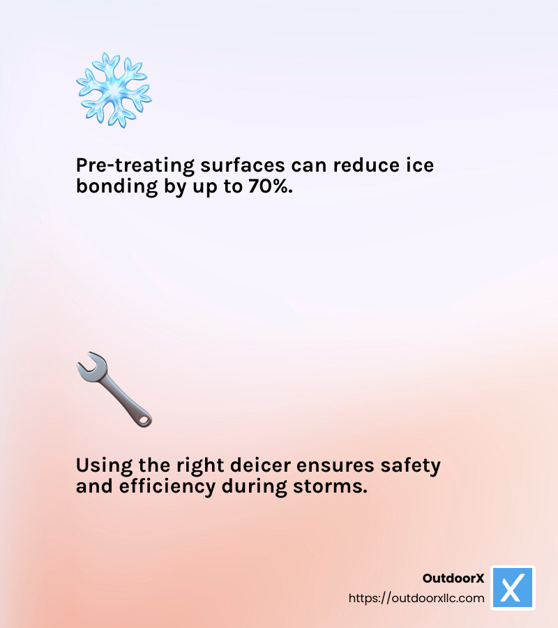 Deicing treatments are crucial to prevent accidents and reduce liability. - commercial snow and ice management infographic 2_facts_emoji_light-gradient