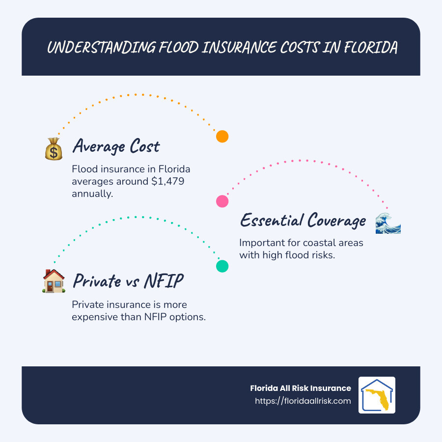 Average Flood Insurance Cost Breakdown - average price of flood insurance in florida infographic infographic-line-3-steps-blues-accent_colors
