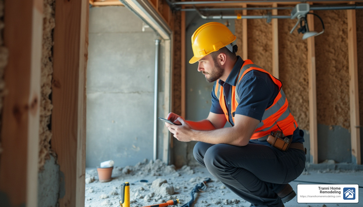 Professional inspection of garage structure - add bedroom over garage