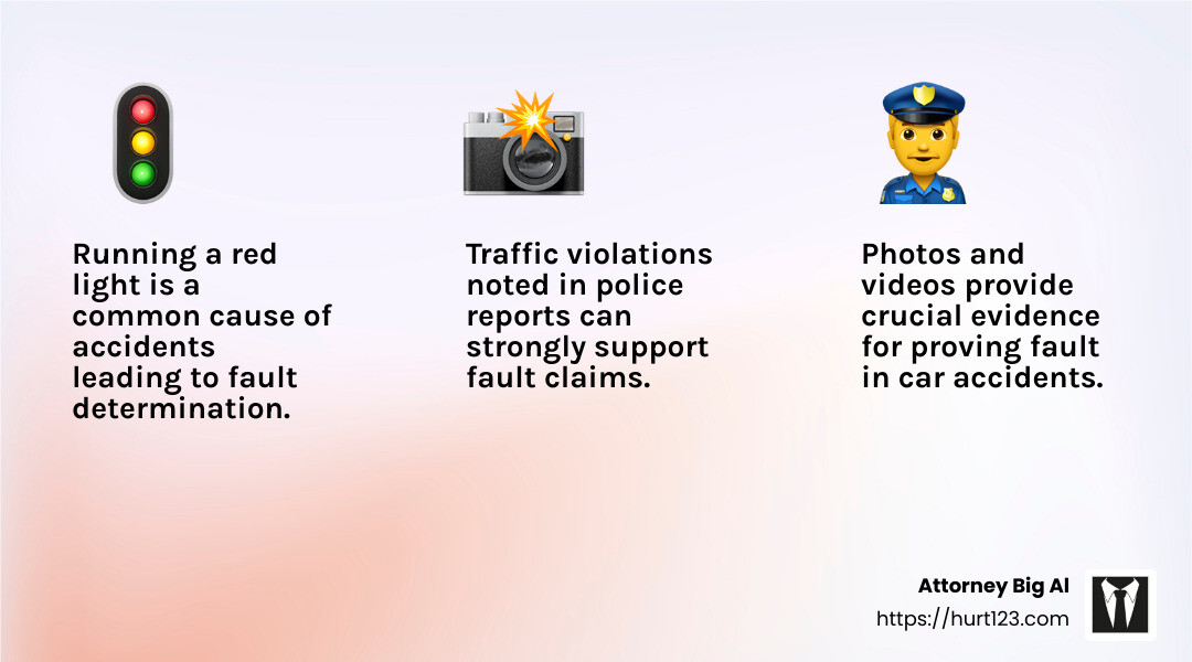 Traffic Violations and Fault - car accident attorney hollywood fl infographic 3_facts_emoji_light-gradient