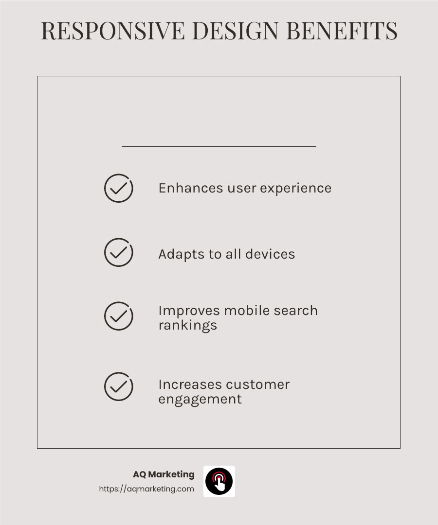 Responsive Design Impact - electrician website design infographic checklist-light-beige
