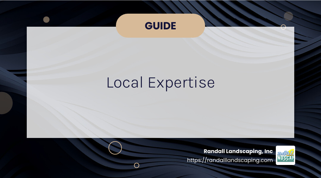 Local expertise ensures compliance with local regulations and optimal material selection. - hardscape and landscape companies near me infographic simple-info-landscape-card-dark