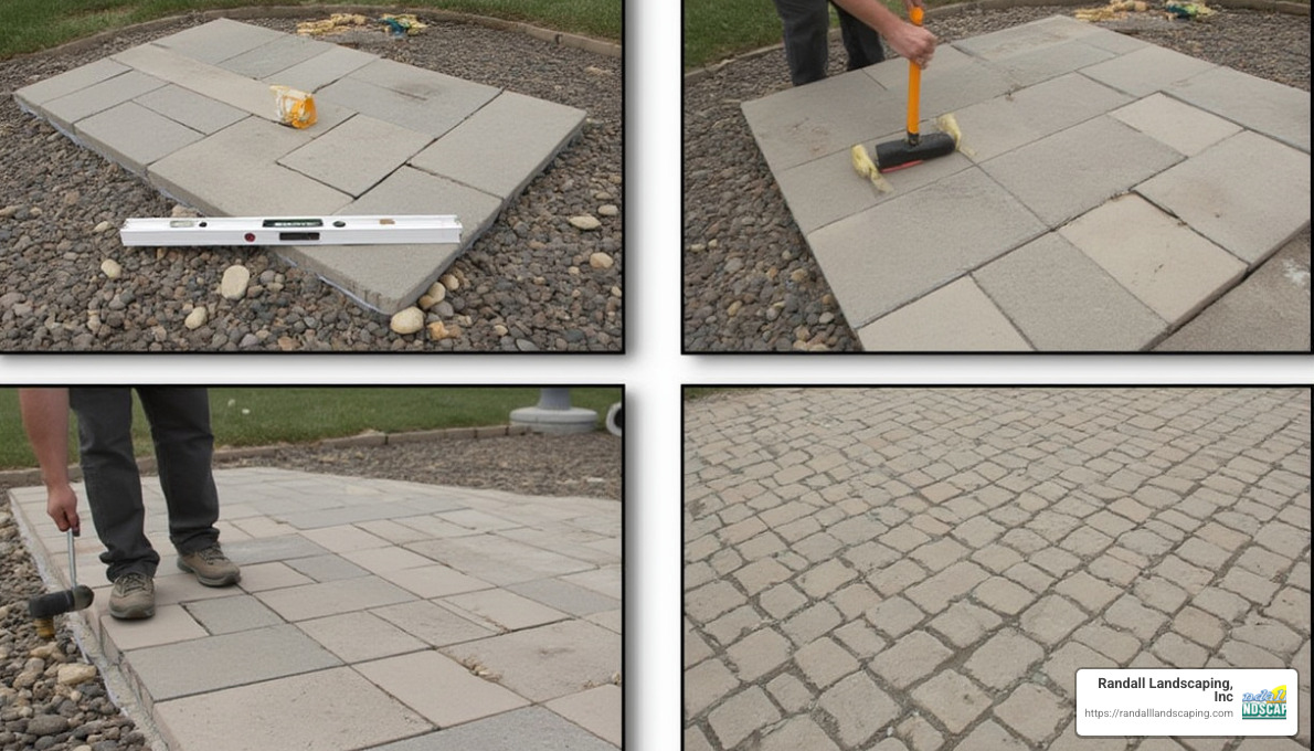 Concrete Paver Installation - laying a patio on a budget