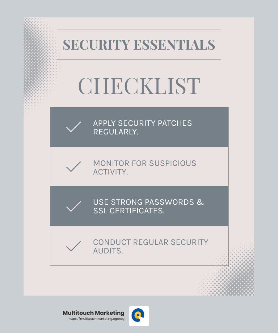 Importance of security checks - website maintenance services includes infographic checklist-light-blue-grey