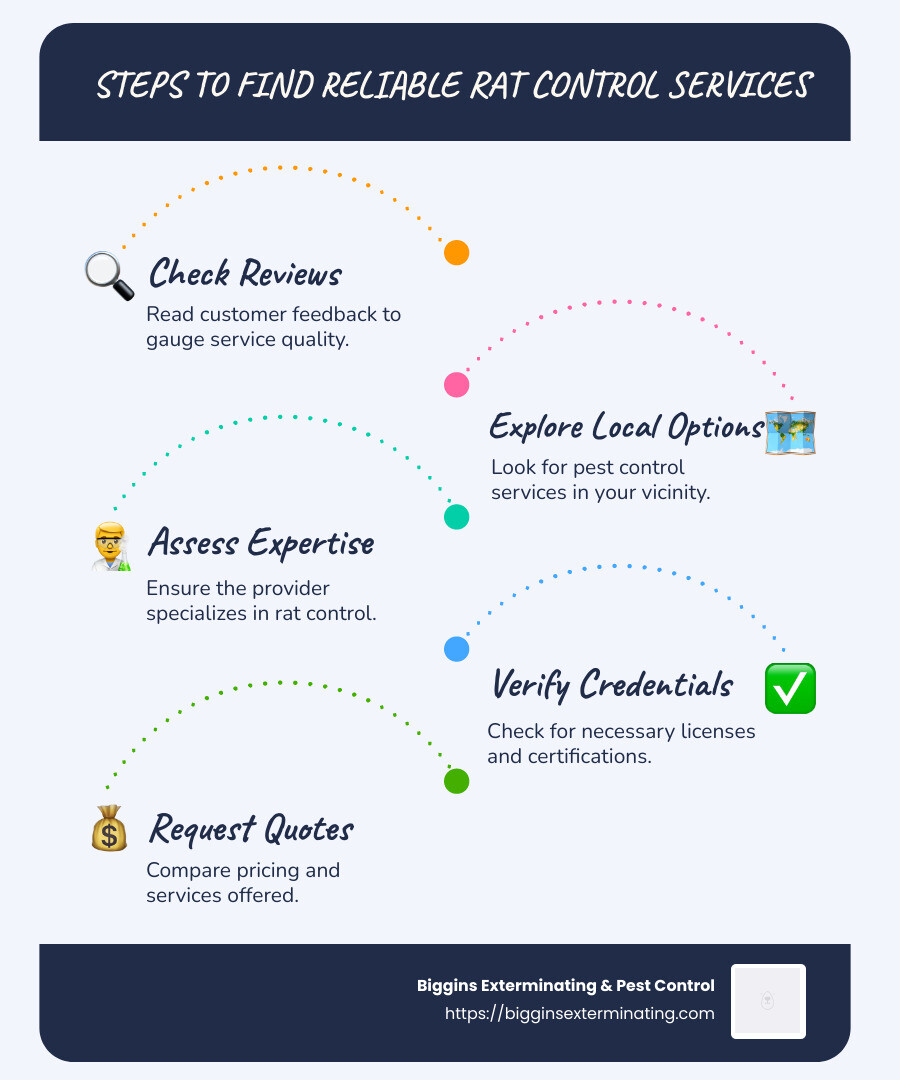 Expert Tips for Finding Rat Control Services in Massachusetts - rat experts near me infographic infographic-line-5-steps-blues-accent_colors