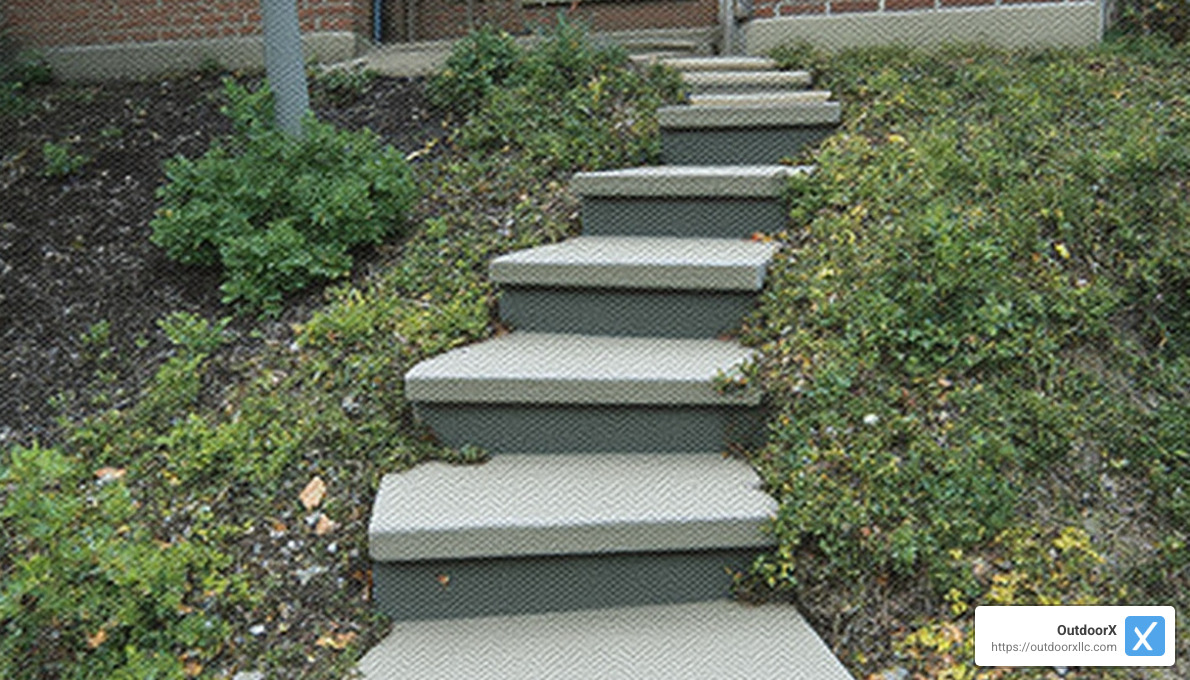 Standard measurements for garden steps - garden stairs design