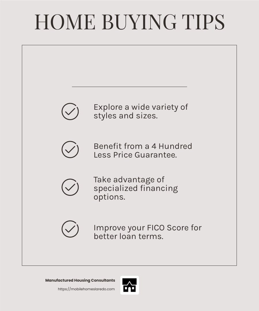 Guaranteed lowest prices and large selection of single wide manufactured homes - single wide manufactured home prices infographic checklist-light-beige Guaranteed lowest prices and large selection of single wide manufactured homes - single wide manufactured home prices infographic checklist-light-beige