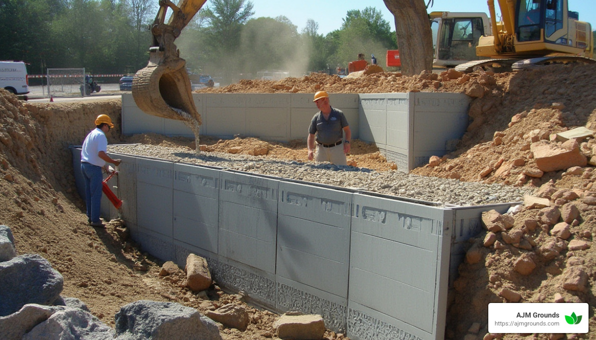 Wall to Wall: Mastering Retaining Wall Construction Gravity wall construction process - Retaining wall construction