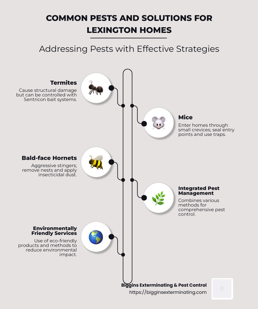 Common Pests and Solutions for Lexington Homes - Pest Control Company in Lexington MA infographic infographic-line-5-steps-neat_beige