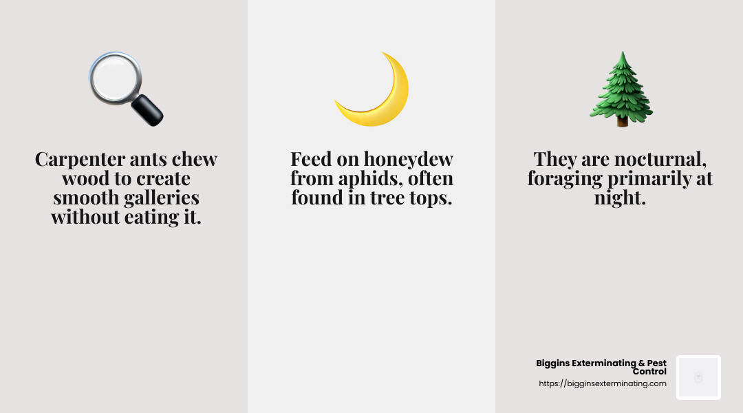 Frass from Carpenter Ants - pest control for carpenter ants infographic 3_facts_emoji_grey Frass from Carpenter Ants - pest control for carpenter ants infographic 3_facts_emoji_grey