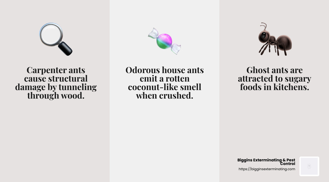 Ant infestation infographic - Local ant exterminators infographic 3_facts_emoji_grey