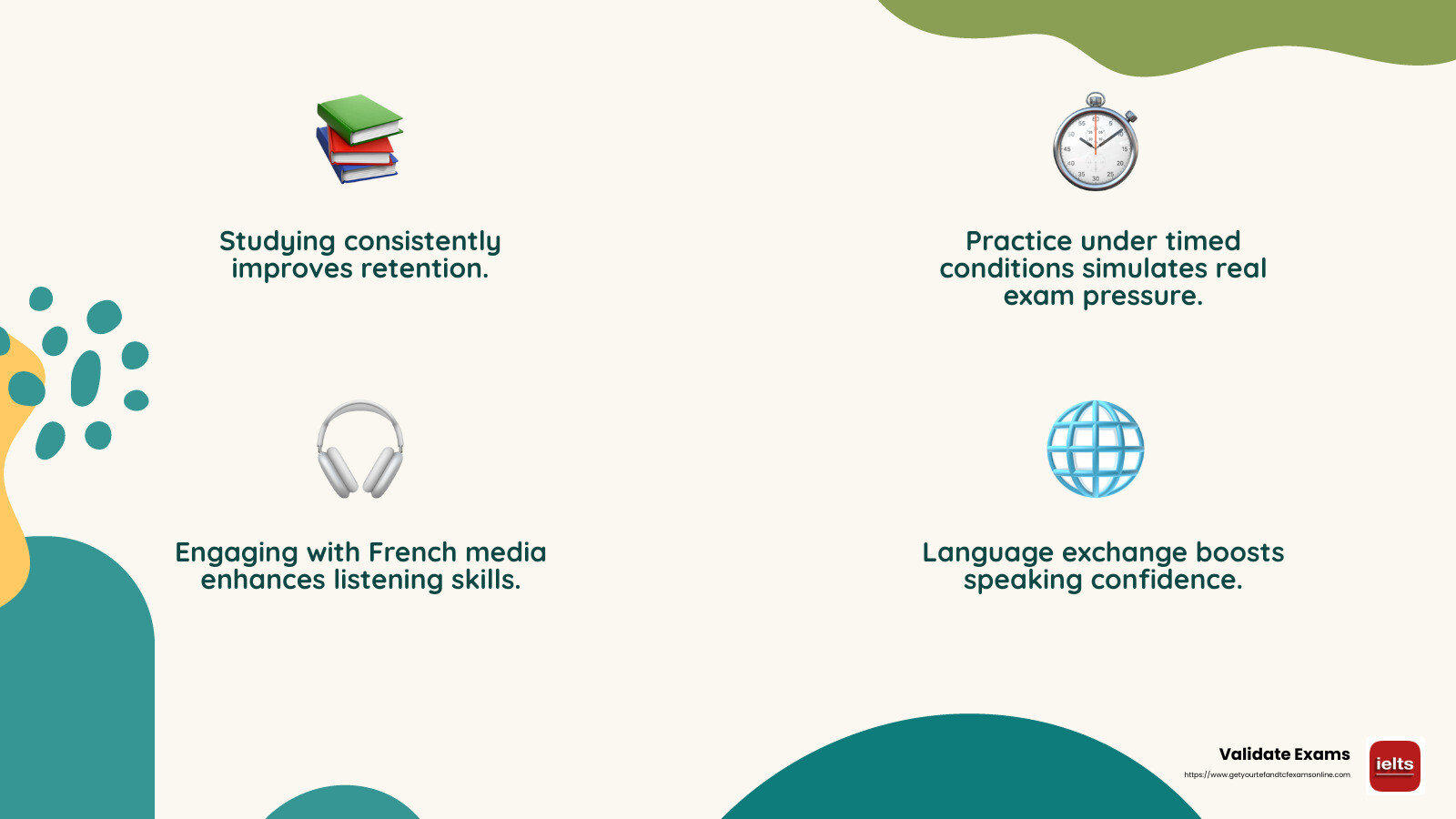 Boost your French skills with immersion - french language certification canada infographic 4_facts_emoji_nature