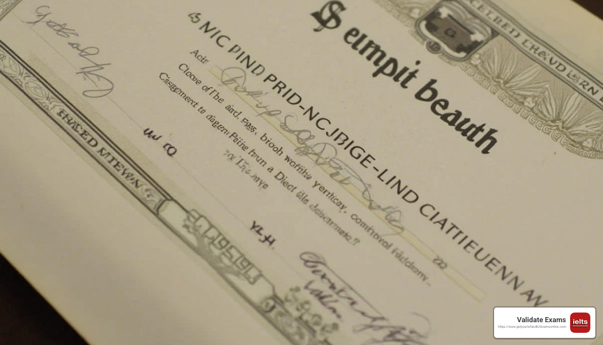 Example of a government seal and registrar's signature on a birth certificate - how to check if a birth certificate is genuine