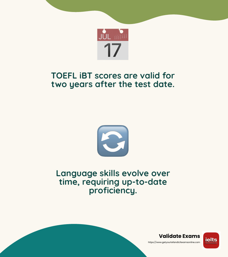 Language proficiency changes over time - toefl ibt certificate validity infographic 2_facts_emoji_nature
