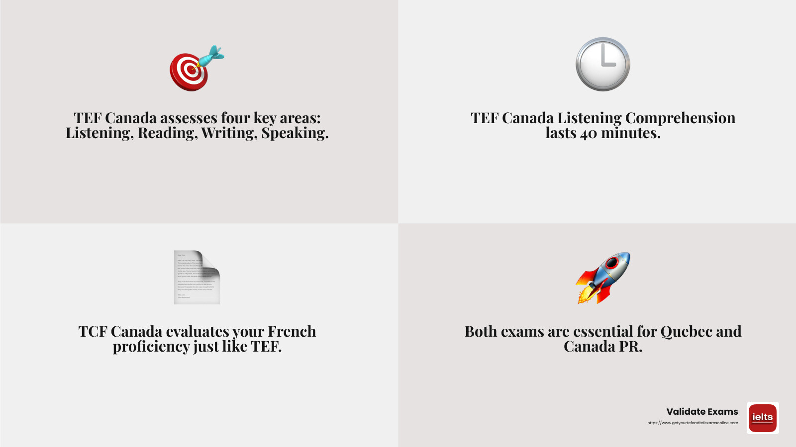 French Language Proficiency in Canada PR - french language exam for canada pr infographic 4_facts_emoji_grey