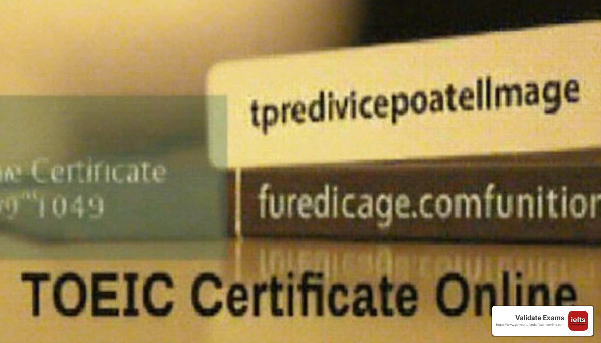TOEIC certificate - TOEIC certificate online