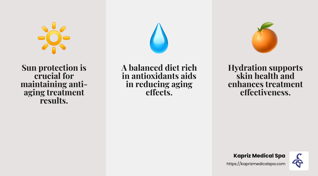 Anti-Aging Tips for Different Ages - anti-aging treatments infographic 3_facts_emoji_grey