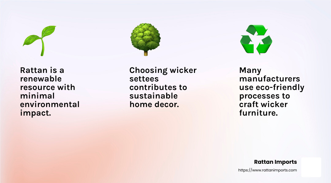 Eco-friendly materials and processes - indoor wicker settee infographic 3_facts_emoji_light-gradient Eco-friendly materials and processes - indoor wicker settee infographic 3_facts_emoji_light-gradient