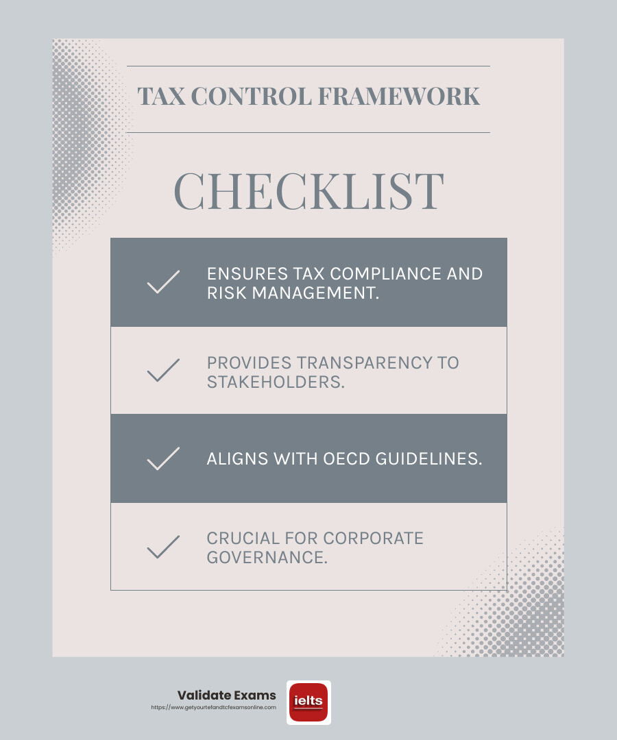Importance of TCF in corporate governance - meaning of tcf infographic checklist-light-blue-grey