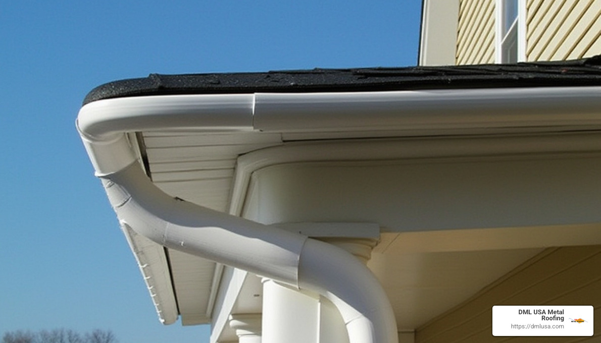 Half-round gutter design - metal roof gutter systems