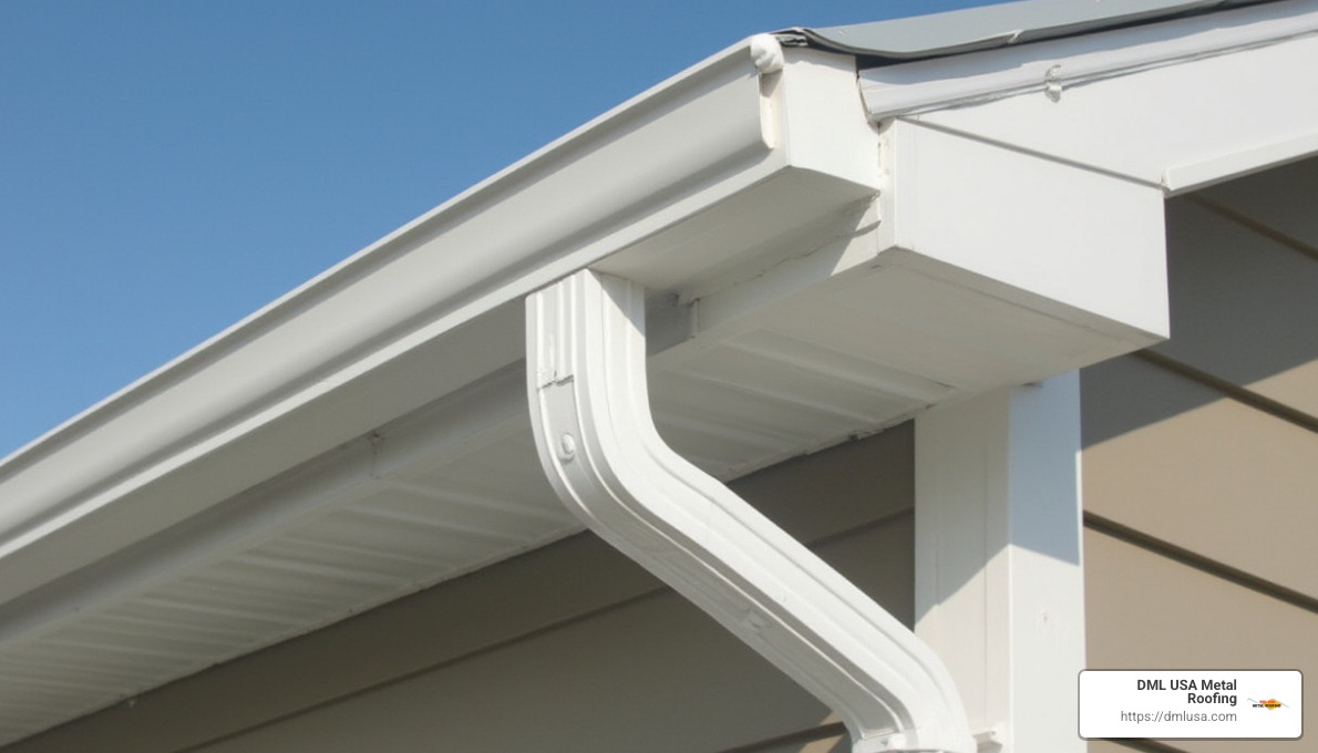 K-style gutter design - metal roof gutter systems