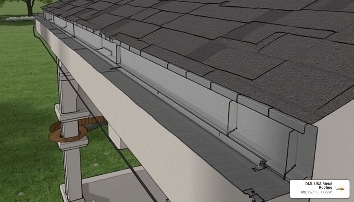 Box gutter design - metal roof gutter systems