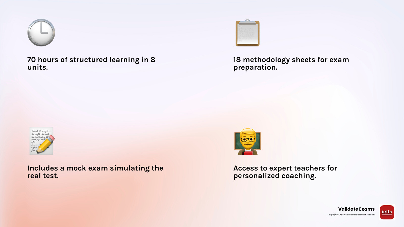 Personalized coaching sessions are key to success in DALF C1 preparation - dalf c1 online infographic 4_facts_emoji_light-gradient