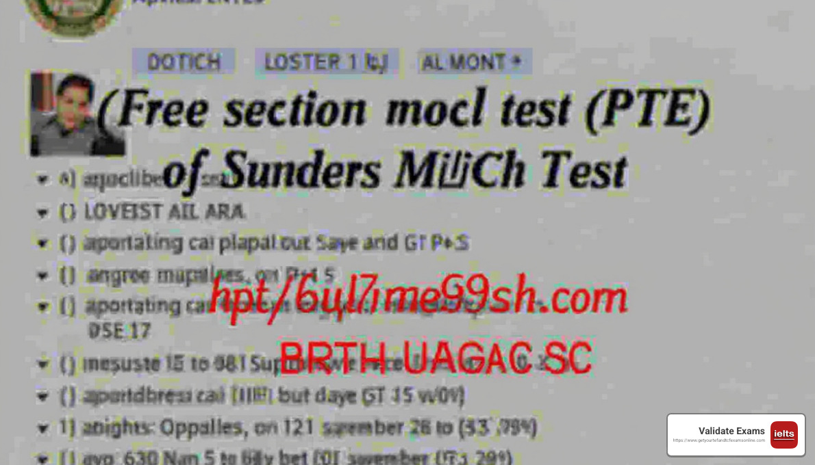 PTE Exam Structure Overview - free sectional mock test for pte