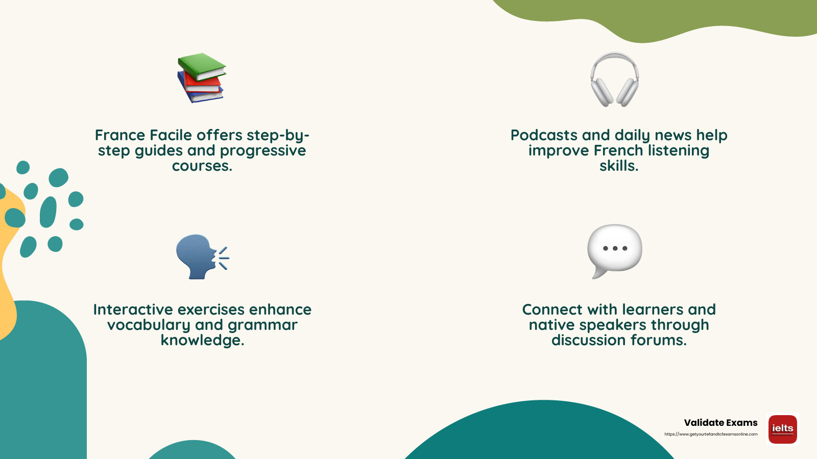 France Facile's impact on language learning - france facile infographic 4_facts_emoji_nature