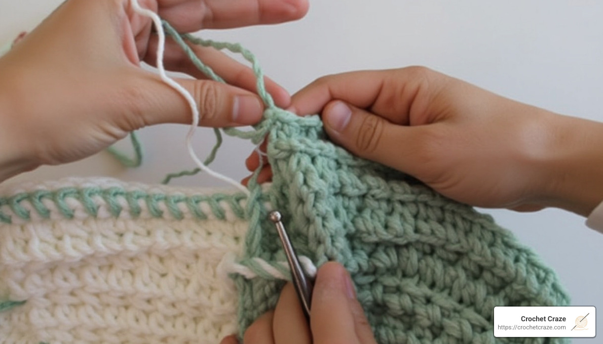 Simple Stitches and One Row Repeat - how to crochet a lap blanket for beginners