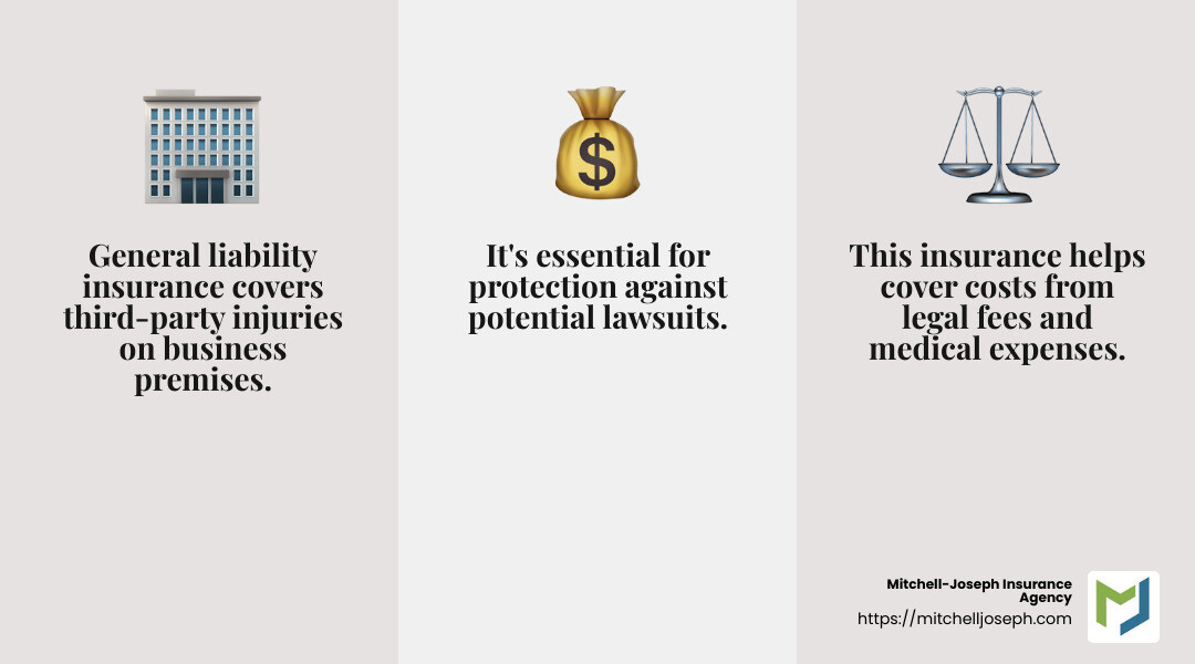 95715f53c900394b846f55782077eab85ad2fcd9 Navigating Business Insurance Quotes in NY: A Step-by-Step Guide Explore Business insurance quotes NY: Learn types, factors, and tips to get the best coverage for your business's unique needs. General liability insurance covers third-party risks like injuries and property damage. - Business insurance quotes NY infographic 3_facts_emoji_grey