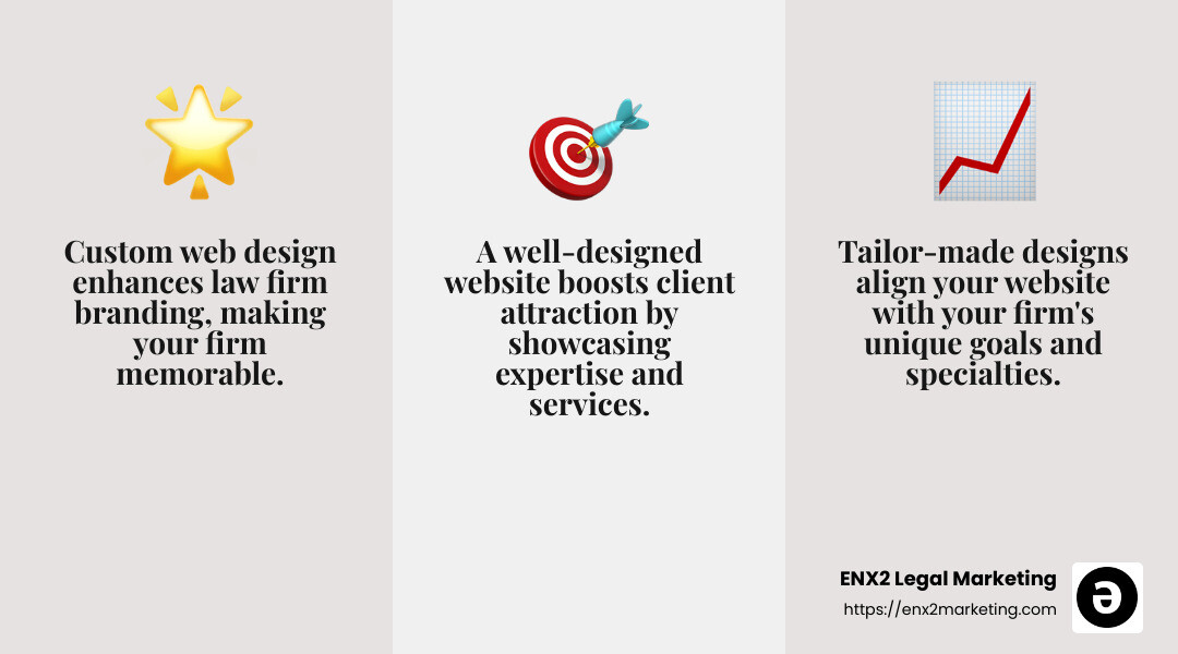 Custom web design increases client attraction and engagement. - Custom web design for attorneys infographic 3_facts_emoji_grey Custom web design increases client attraction and engagement. - Custom web design for attorneys infographic 3_facts_emoji_grey