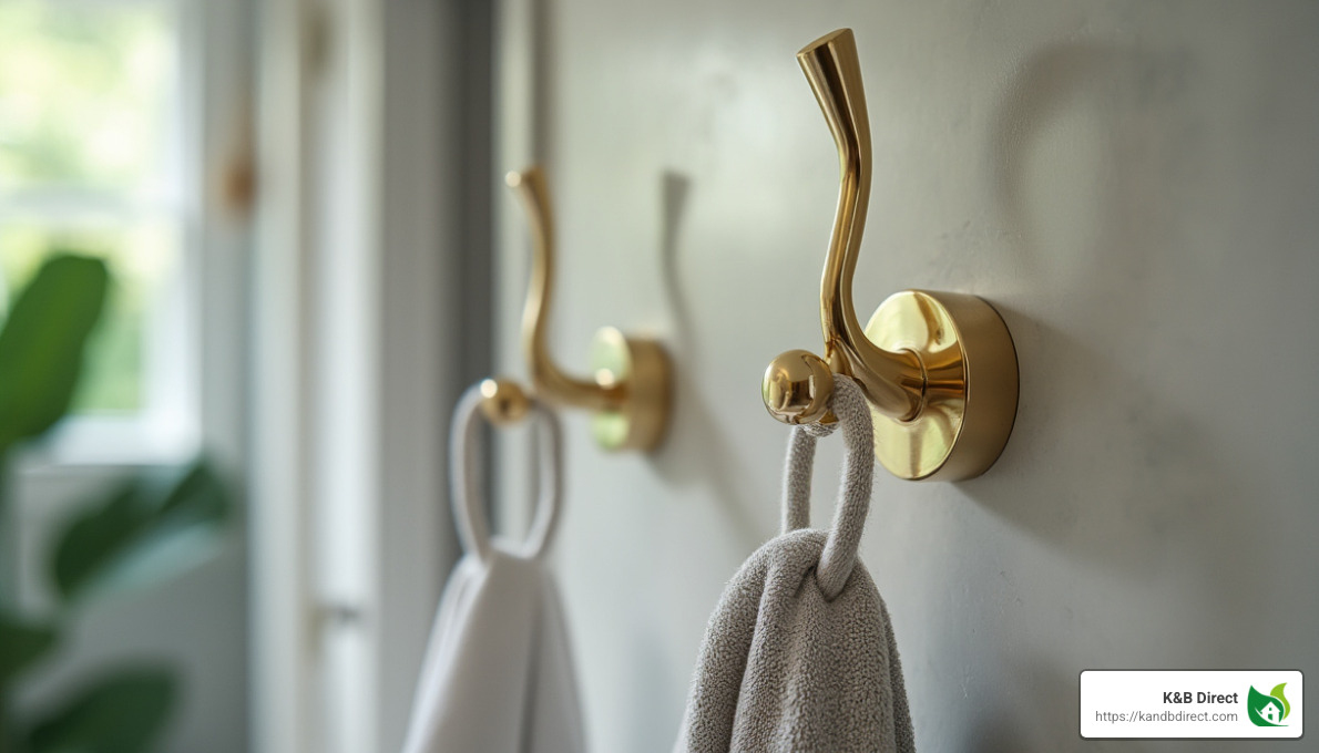 Emtek Hook Design - emtek modern brass double hook