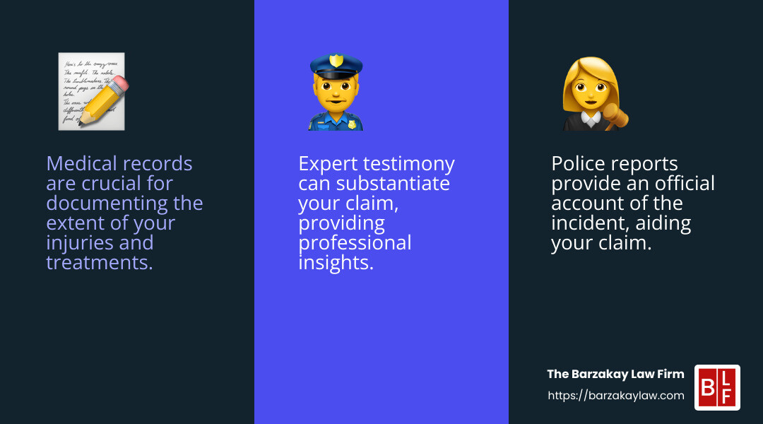 Expert testimony from professionals like doctors or accident reconstruction specialists can substantiate your claim. - hollywood personal injury attorney infographic 3_facts_emoji_blue