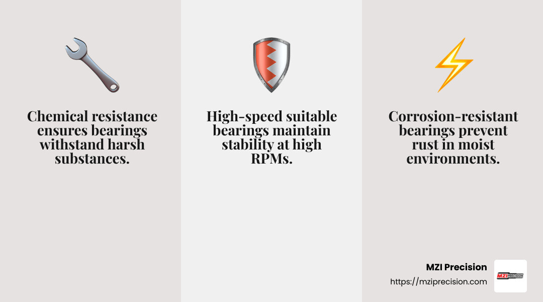High-speed spindle bearings offer great potential for increasing load carrying capacity and maximum speed. - spindle bearing infographic 3_facts_emoji_grey