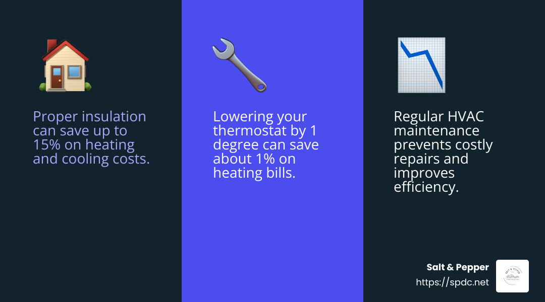 Regular maintenance and smart thermostat settings can improve heating efficiency. - improve heating efficiency in your home infographic 3_facts_emoji_blue