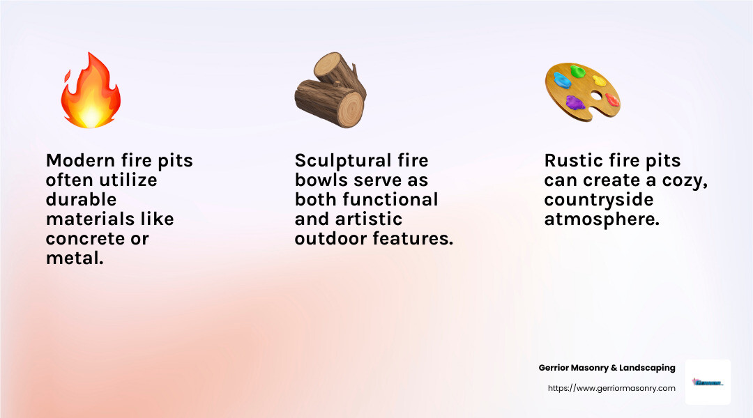 Fire pit design inspiration - fire pit design infographic 3_facts_emoji_light-gradient