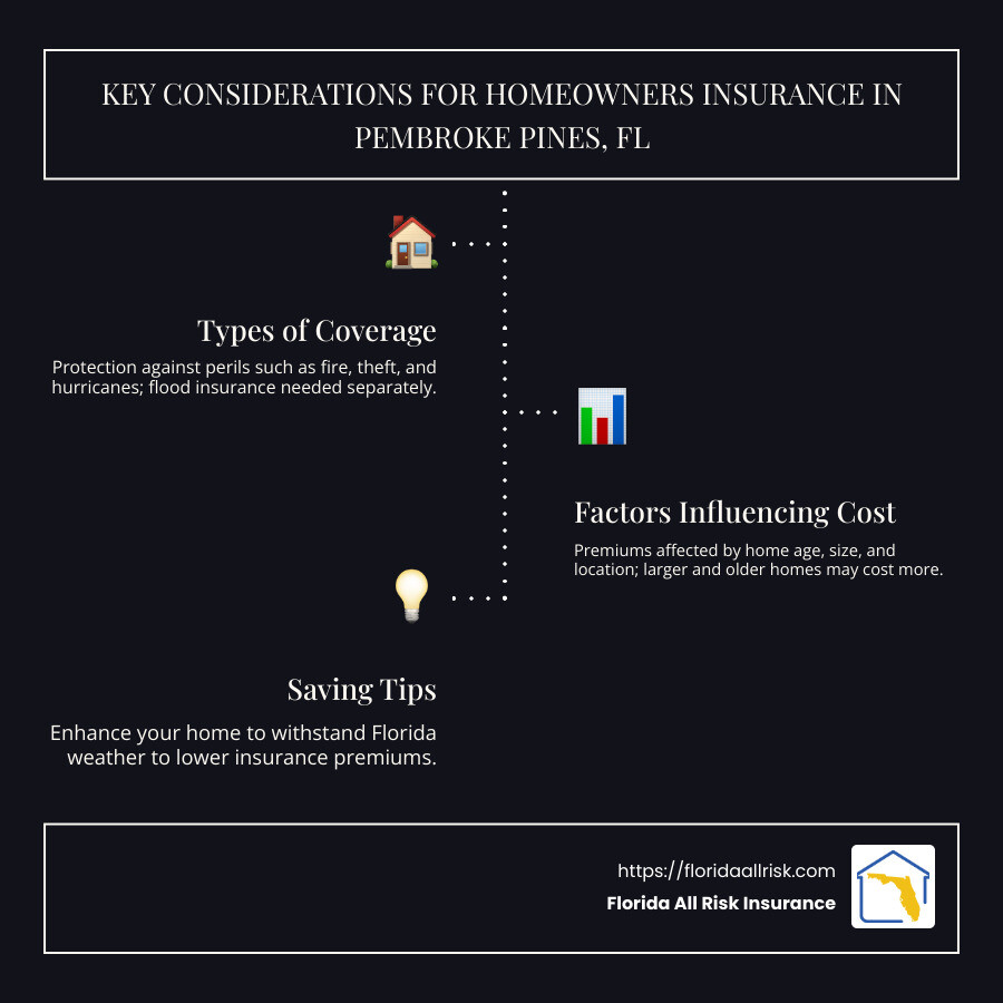 Key Elements of Homeowners Insurance in Pembroke Pines, Florida - homeowners insurance pembroke pines fl infographic infographic-line-3-steps-dark