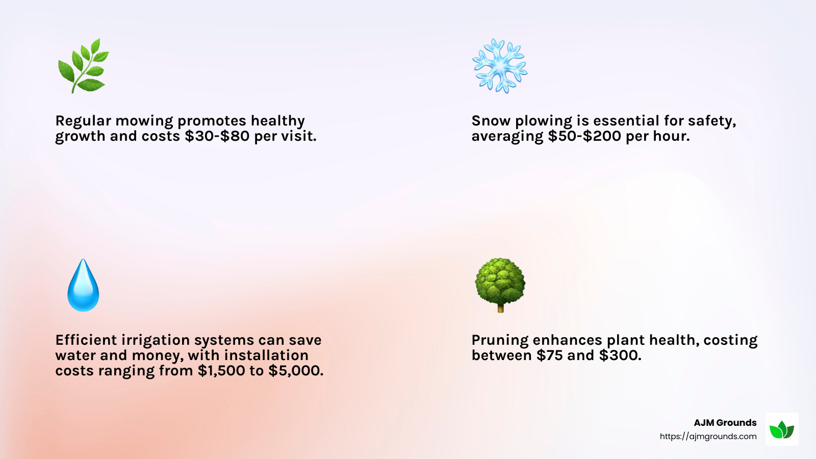 Importance of Professional Landscaping - Corporate landscaping services infographic 4_facts_emoji_light-gradient