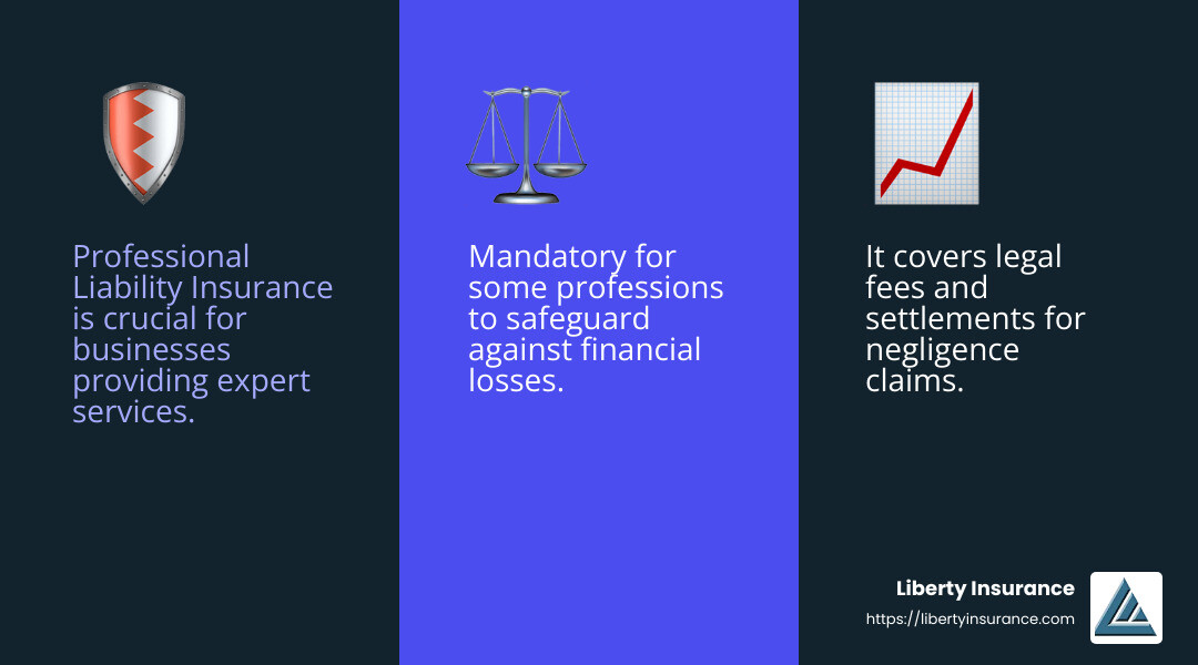 555e498b8ec717340ebe0074f99f8e446b4dd416 From A to Z: Types of Business Insurance You Need Discover essential and specialized types of business insurance to protect your assets. Customize coverage for your unique needs today! Professional Liability Insurance Importance - types of business insurance infographic 3_facts_emoji_blue