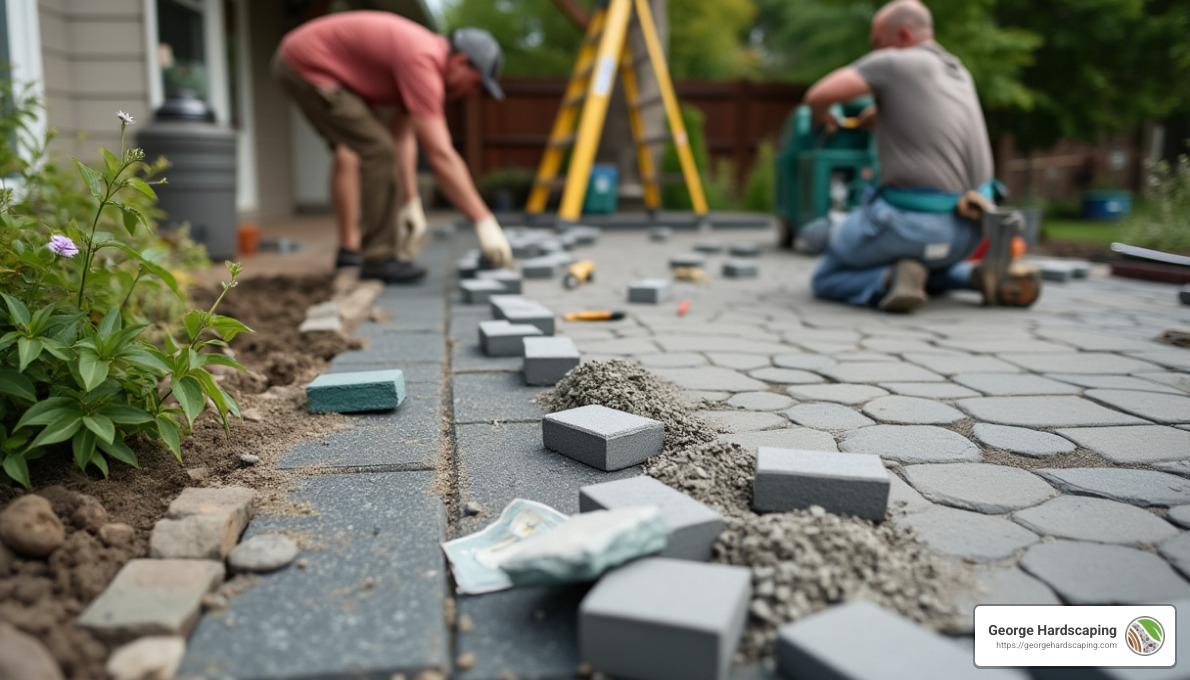 Patio Construction Phases - Patio installation Marblehead MA