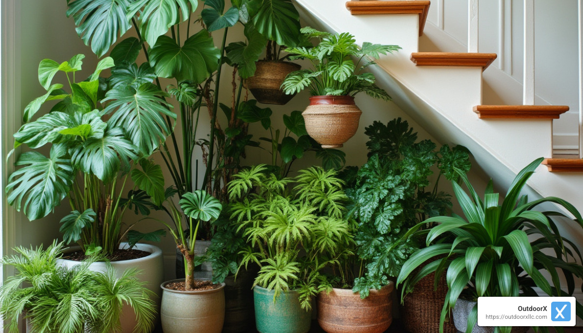 Indoor garden inspiration - under stairs garden ideas